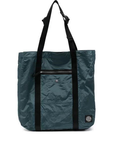 Geantă Stone Island cu strasuri verde