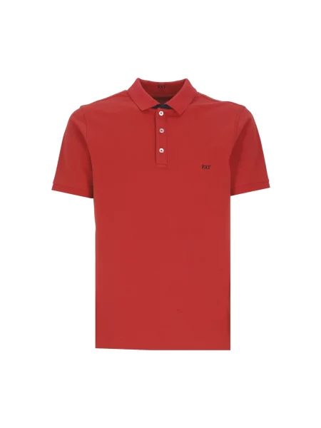 Koszulka polo Fay z logo czerwona