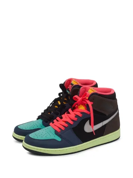 Ρετρό sneakers Jordan Air Jordan 1 μαύρο