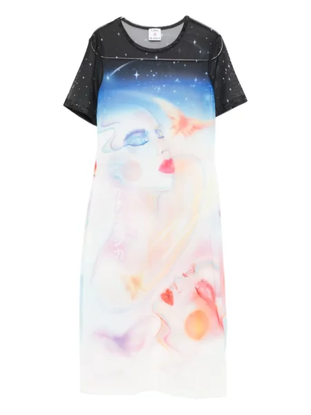 Rochie midi Casablanca până la genunchi de costum alb