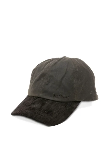 Șapcă Barbour de catifea cord verde