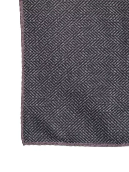 Fular Brunello Cucinelli cu model herringbone albastru