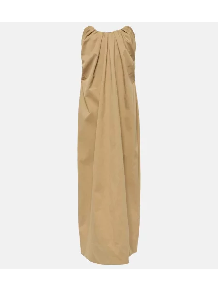 Obleka maxi obleka Co rjava