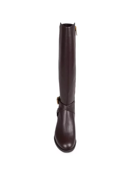 Botine Michael Kors cu cataramă cu bretele maro