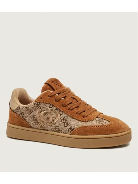 Guess Sneakers Jacek | piele întoarsă bej