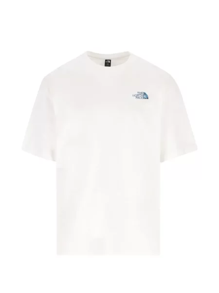 Tricou The North Face cu imagine alb