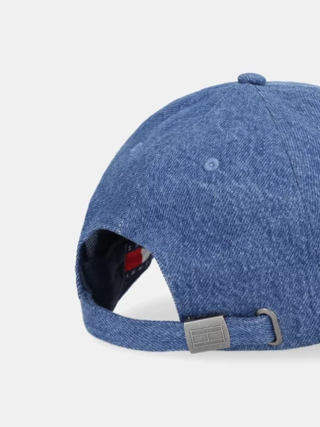 Džínová baseballová čepice Tommy Jeans tmavomodrá