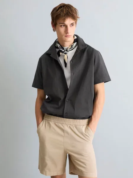 Сорочка класична Marc O'Polo denim темно-сірий сіра