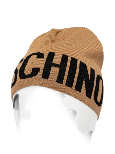Căciulă Moschino cu autograf maro