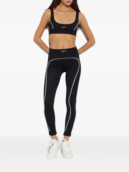 Leggings Off-white cu imagine alb