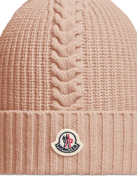 Czapka dziecięca Moncler Enfant różowa