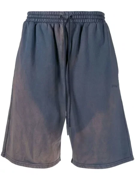 Pantaloni scurți Off-white cu dungi alb