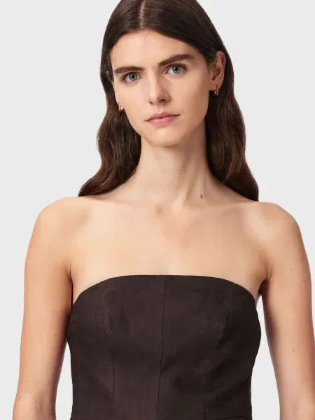 Топ Allsaints коричневий