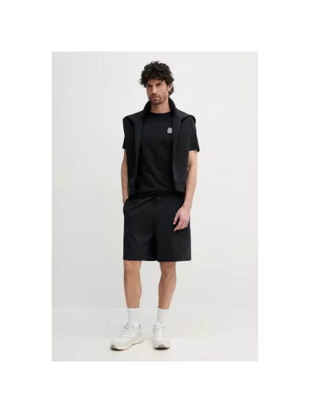 Kardigan Armani Exchange z logo niebieski