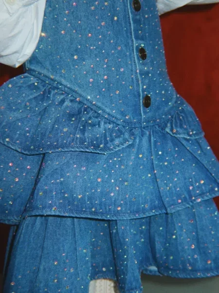 Konges Sløjd farmer ruha ELBA SPARKLE DRESS GOTS kék
