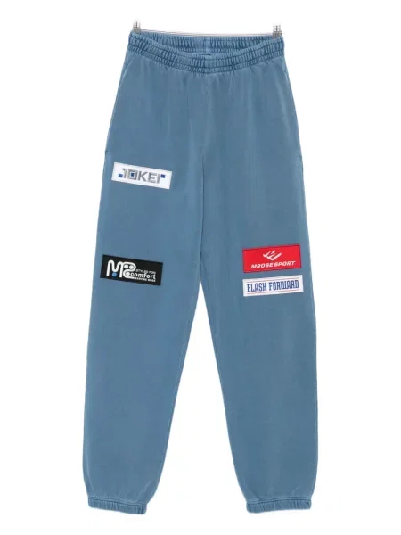 Kalhoty Martine Rose s výšivkou modré