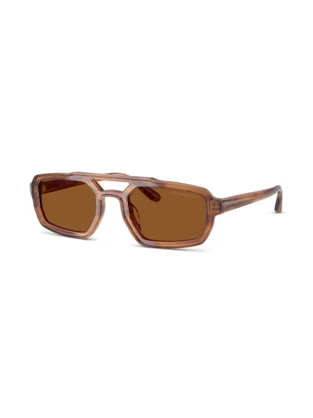 Ochelari de soare Emporio Armani transparente maro