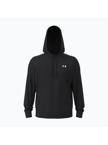 Hanorac cu glugă Under Armour din fleece alb
