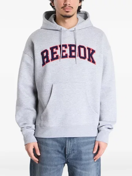 Hanorac cu glugă Reebok gri