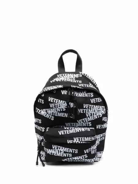 Rucsac Vetements cu imagine negru