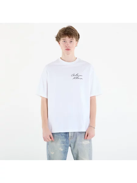 Tricou Calvin Klein Jeans April Graphic Se Tee White M alb