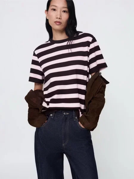 Футболка MANGO коричневий