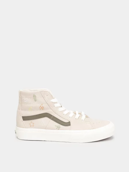 Vans Кеди високі Унісекс текстиль бежевий