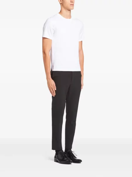 Tricou Prada stretch alb