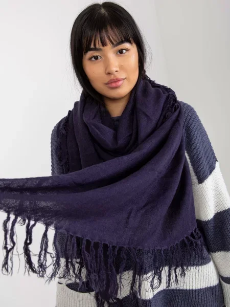 Fular Fashionhunters cu franjuri violet
