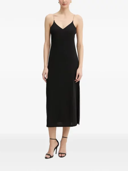 Rochie midi Morgan cu bretele negru