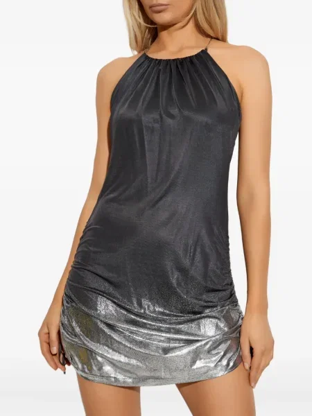 Rochie Diesel cu gât halter de costum gri