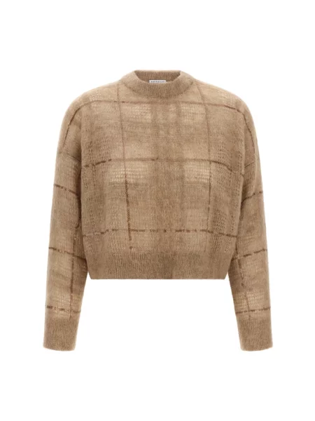 Sweter Brunello Cucinelli beżowy