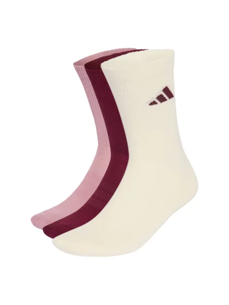 ADIDAS PERFORMANCE Športové ponožky Ess krémová / pitaya / bordová