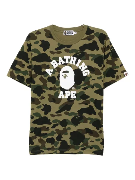 Tricou A Bathing Ape® cu imagine verde