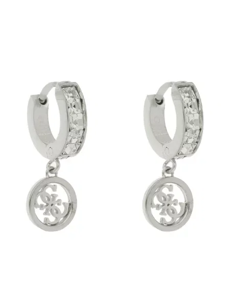 Uhani Guess Huggie Me RH srebrna