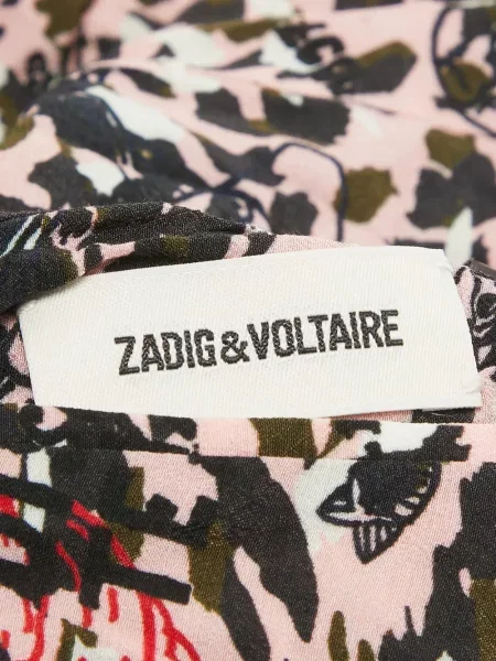 Geacă Zadig&voltaire cu imagine cu imprimeu abstract negru