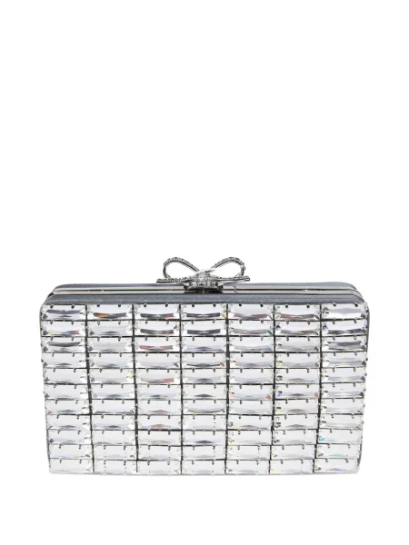 Geantă plic Self-portrait cu funde gri