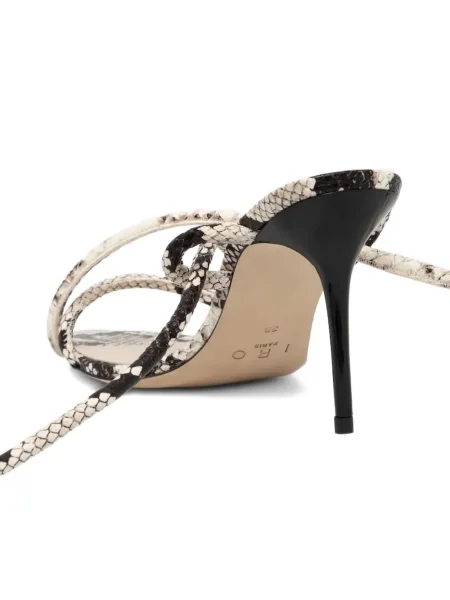 Сандали Iro с връзки с дантела бяло