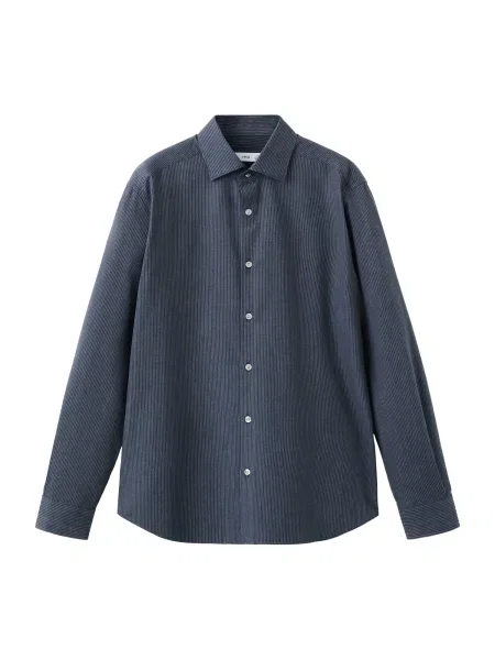 MANGO MAN Košeľa Ares námornícka modrá biela