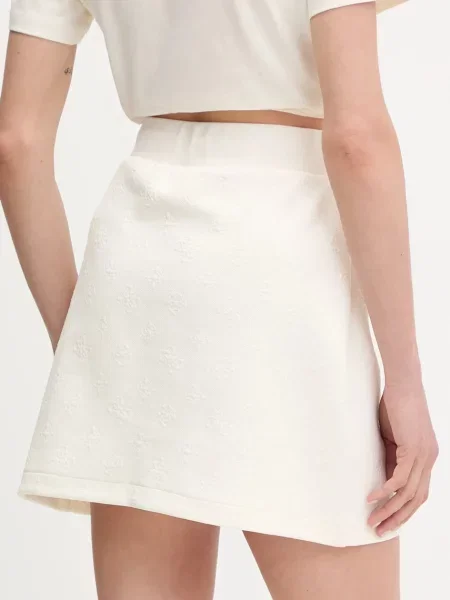 Guess spódnica PEONY mini prosta beżowy