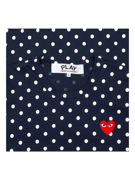 Πουά μακρύς μπλούζα Comme Des Garçons Play μπλε