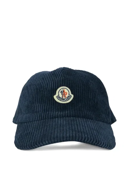 Czapka z daszkiem dziecięca Moncler Enfant niebieska