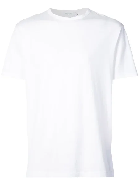 Tricou Sunspel cu decolteu în U maro