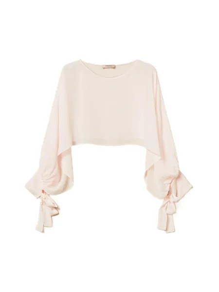 Krótka bluzka Twinset różowa