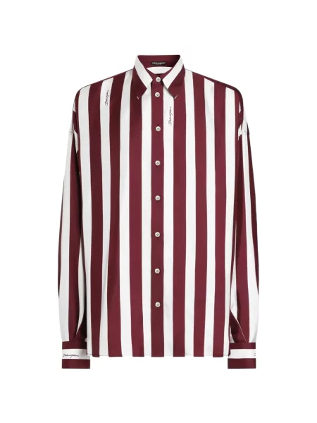 Pruhovaná košile Dolce & Gabbana bílá