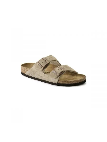 Birkenstock Bőr papucs Arizona bézs