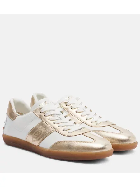 Sneakerși Tod's din piele alb