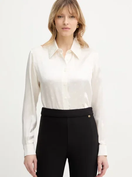 Luisa Spagnoli cămașă de mătase Baronetto bej