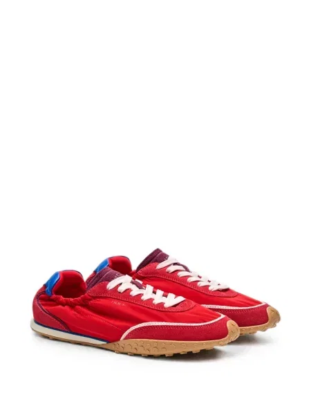 Sneakerși Hoff din piele de căprioară roșu