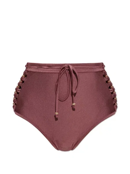 Bikini Zimmermann cu șireturi din dantelă violet